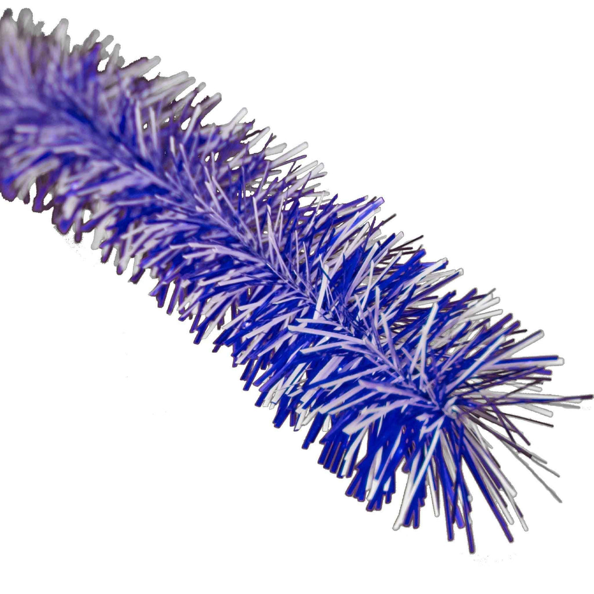Blue and White Tinsel Garland - Lee Display