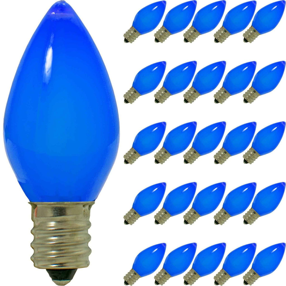 Blue Solid LED Light Bulbs - Lee Display