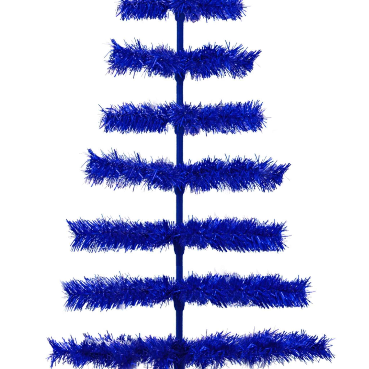 Blue Tinsel Christmas Tree - Lee Display