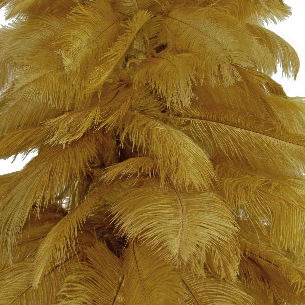 Brown Ostrich Feather Christmas Tree - Lee Display