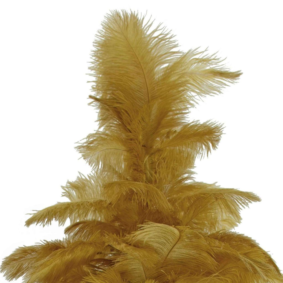 Brown Ostrich Feather Christmas Tree - Lee Display