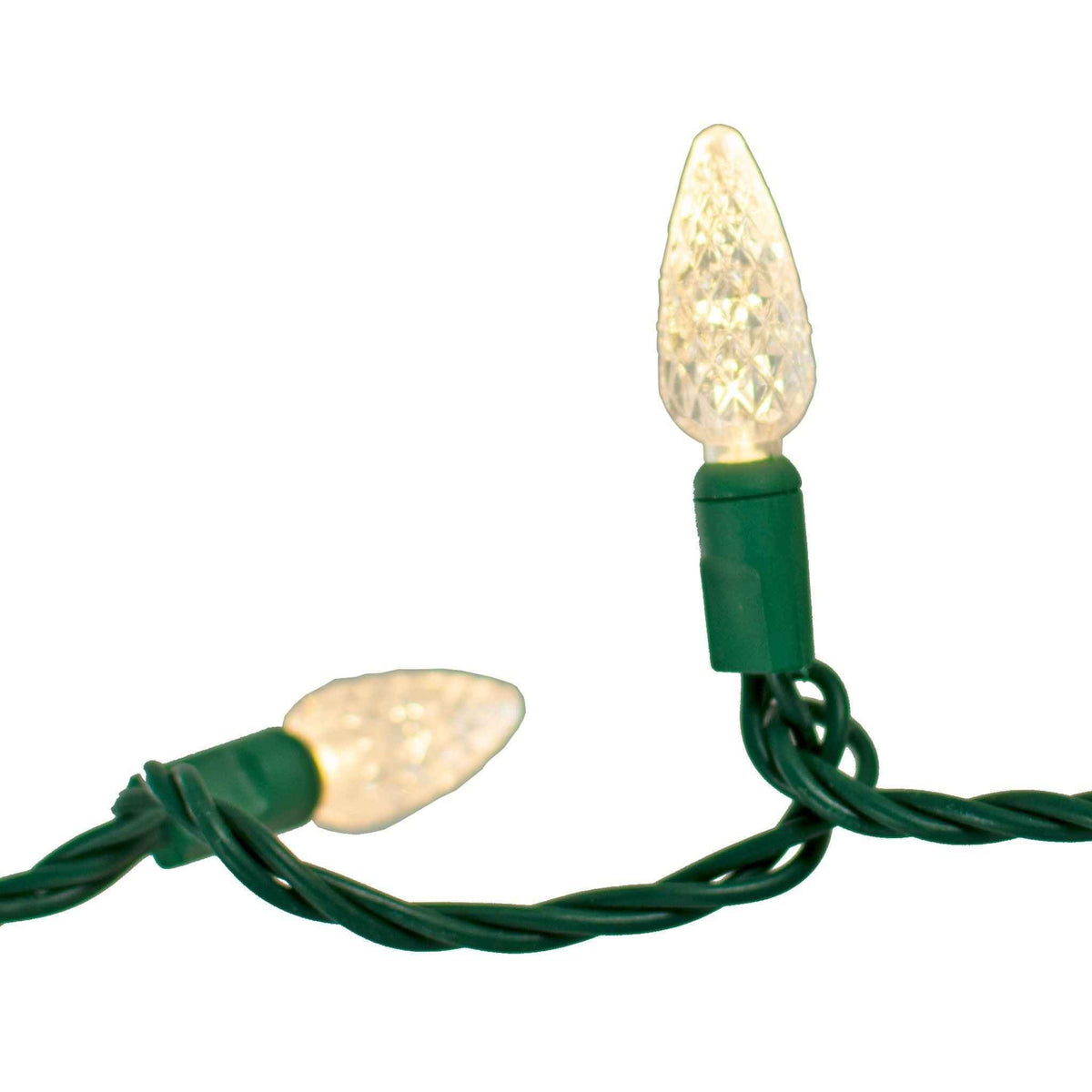 C6 LED Warm White Christmas Lights - Lee Display