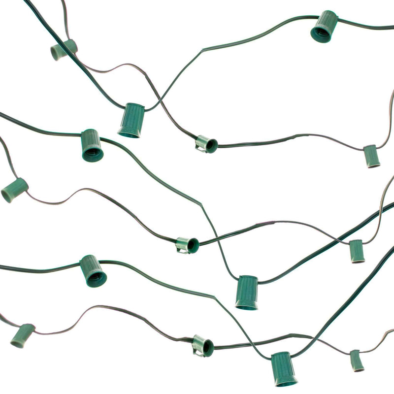 C7 Outdoor Patio String Lighting Cord - 9in Spacing - Lee Display