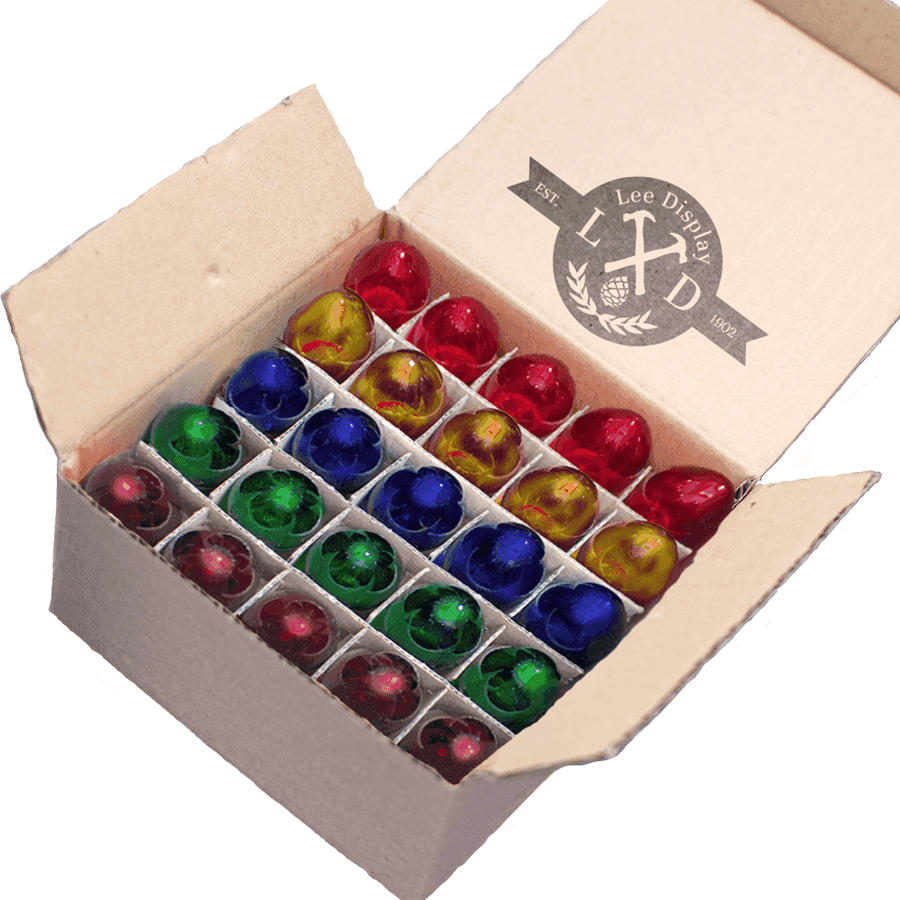 Cardboard Boxes for C-7 Bulbs - Lee Display