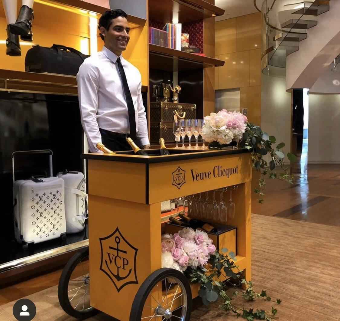 Champagne & Wine Bar Cart - Lee Display