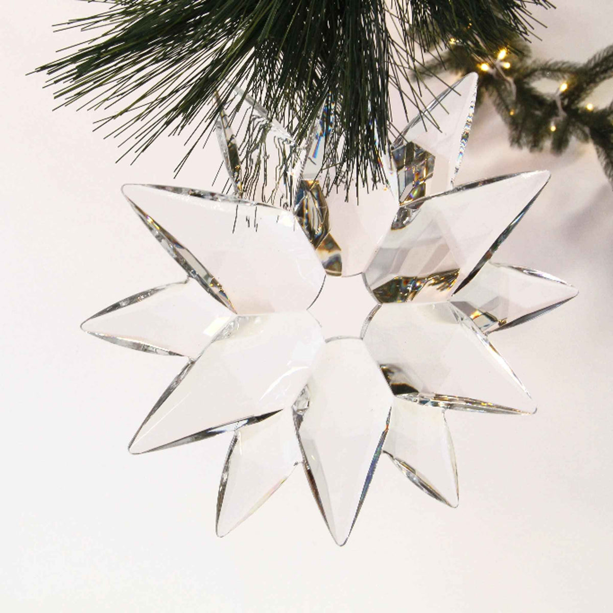 Crystal Clear Acrylic Snowflake - Lee Display