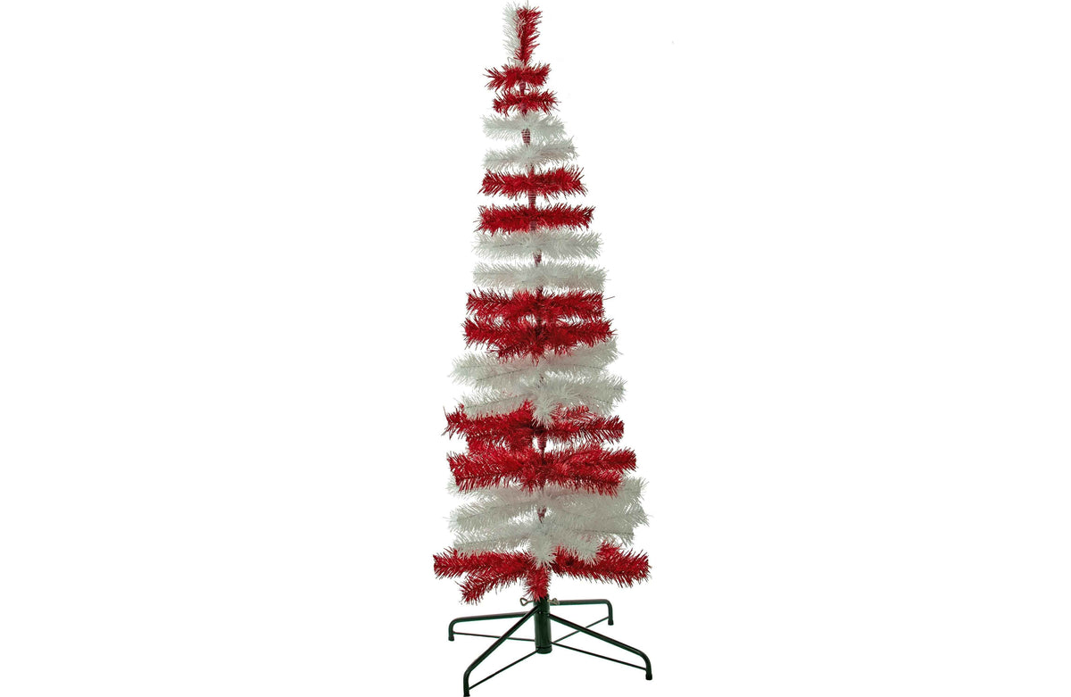 Dr. Seuss Red & White Tinsel Christmas Tree - Lee Display