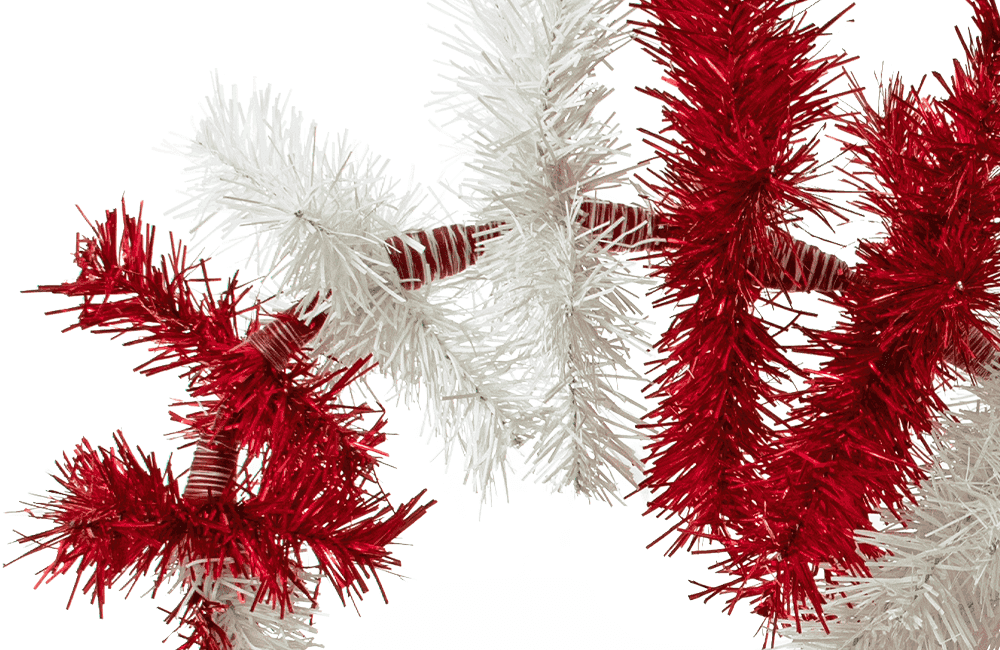 Dr. Seuss Red & White Tinsel Christmas Tree - Lee Display