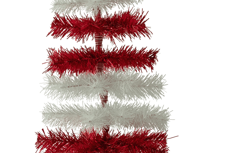 Dr. Seuss Red & White Tinsel Christmas Tree - Lee Display
