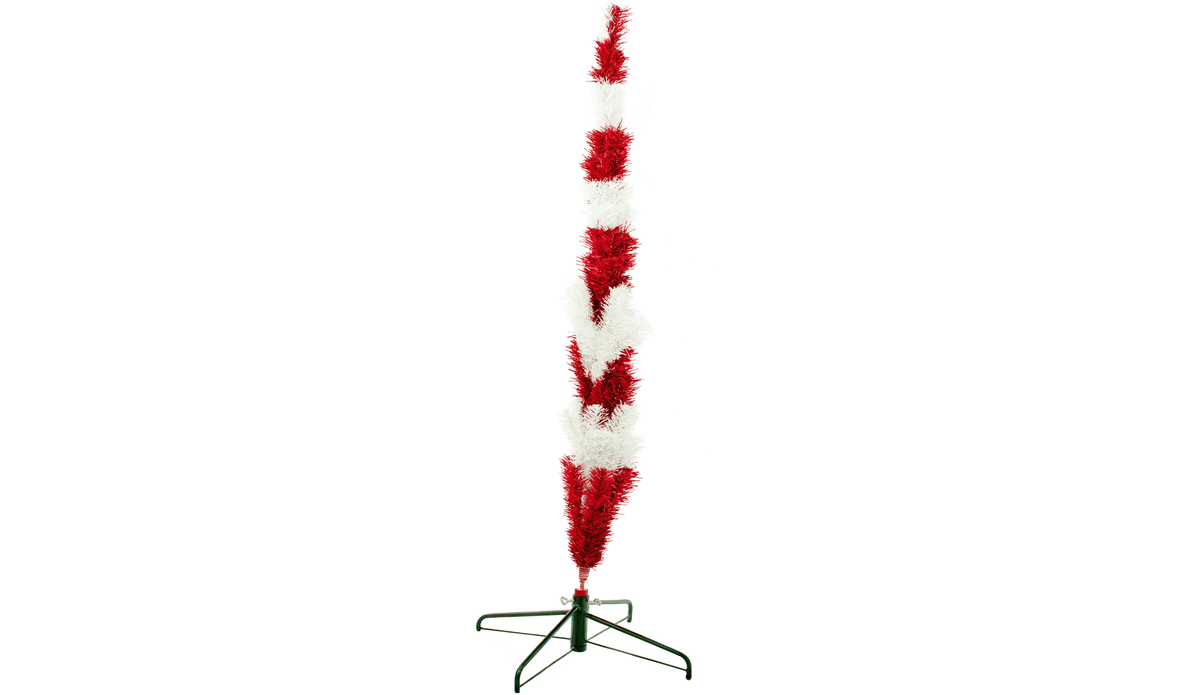 Dr. Seuss Red & White Tinsel Christmas Tree - Lee Display