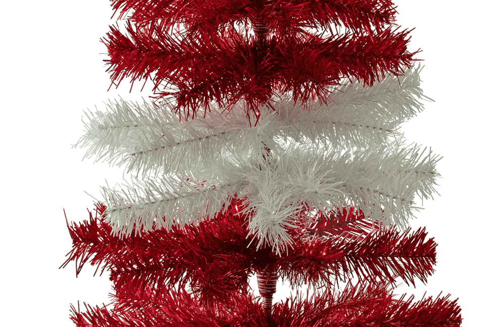 Dr. Seuss Red & White Tinsel Christmas Tree - Lee Display