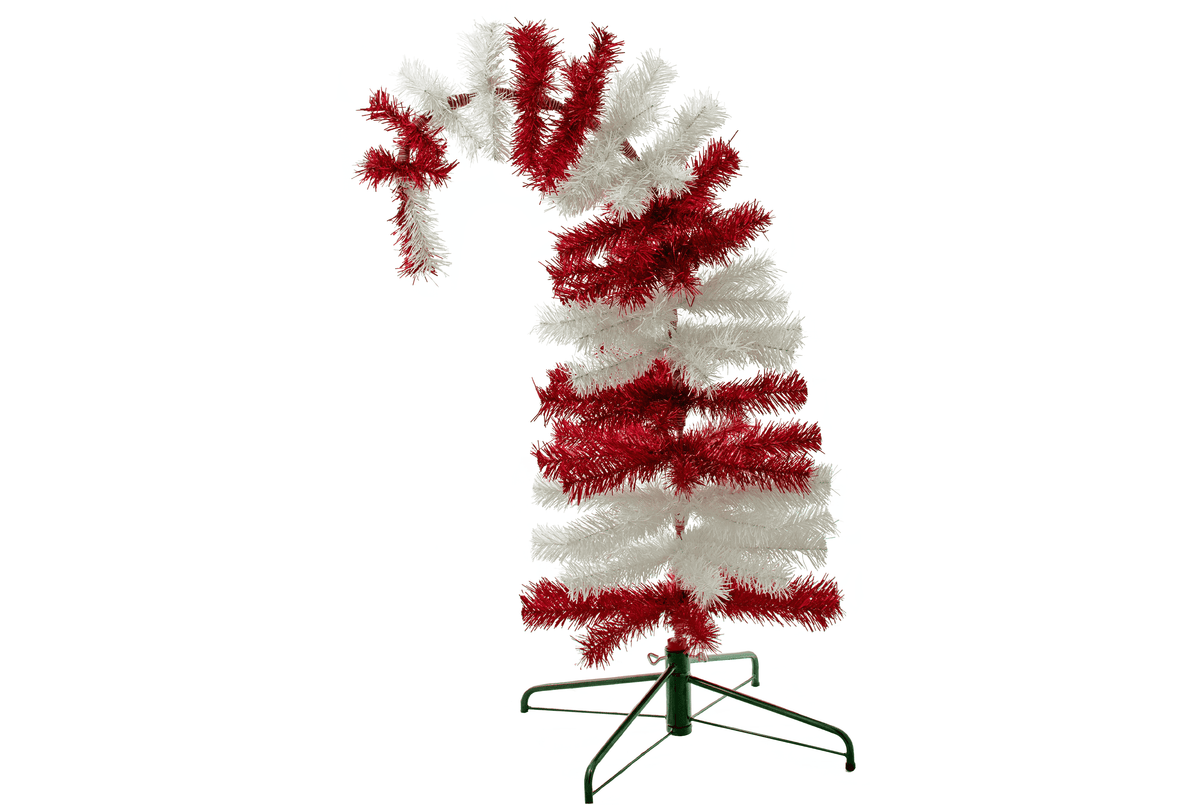Dr. Seuss Red & White Tinsel Christmas Tree - Lee Display