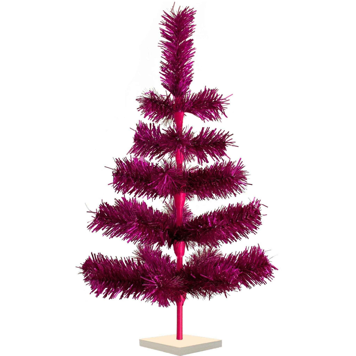 Fuchsia Tinsel Christmas Tree - Lee Display