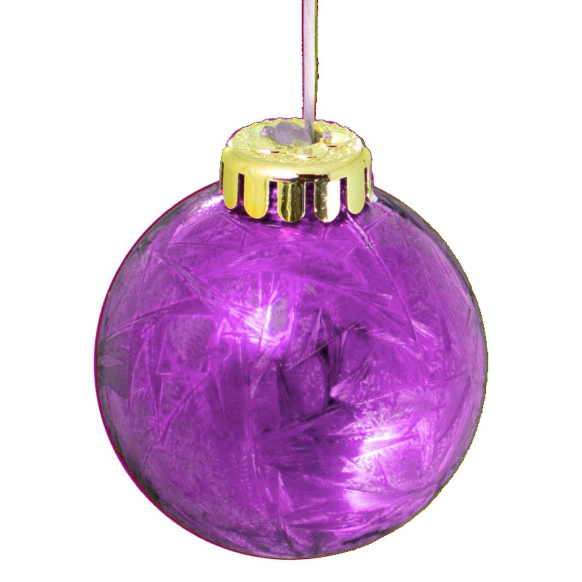 Fuscia Purple Ball Ornaments - Lee Display