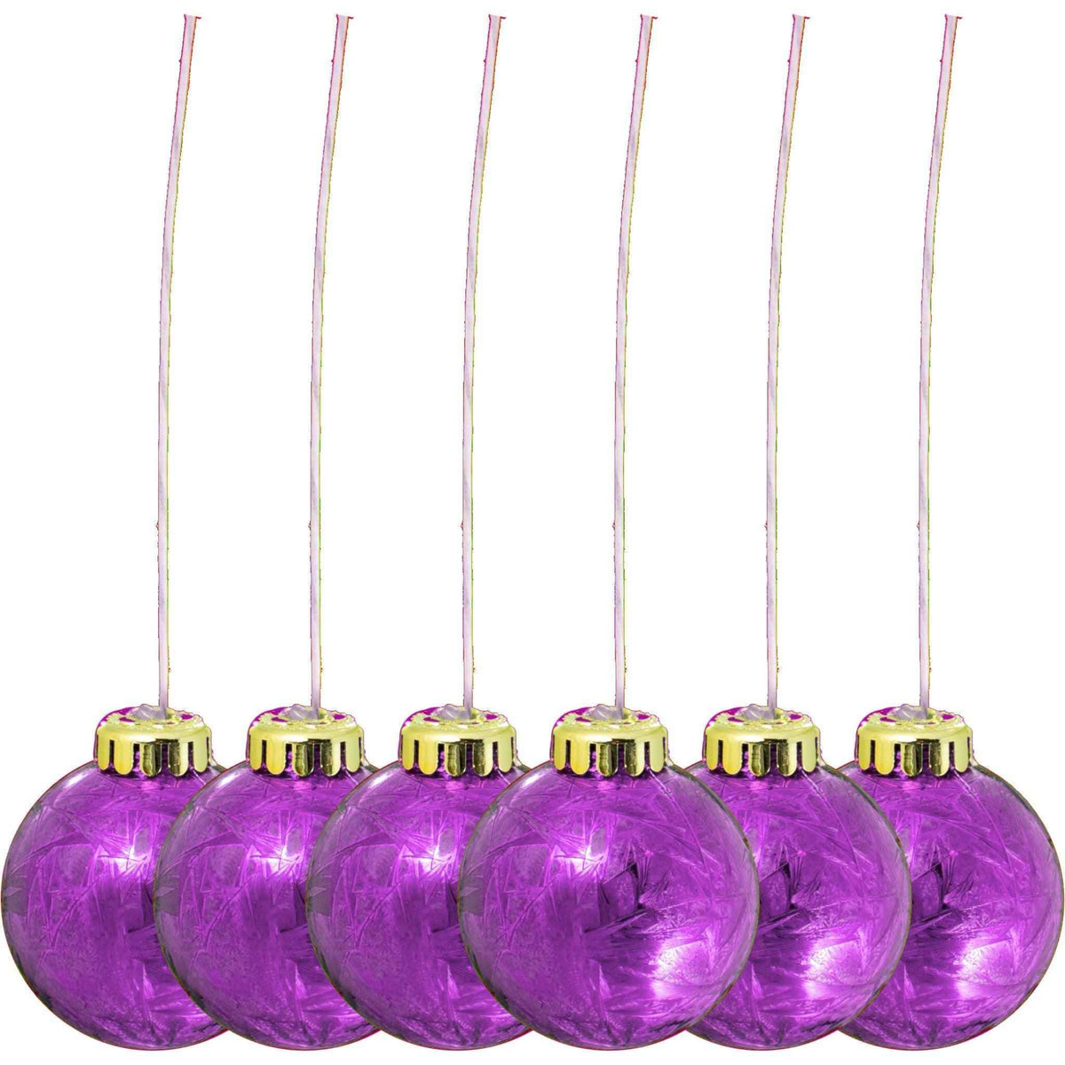 Fuscia Purple Ball Ornaments - Lee Display