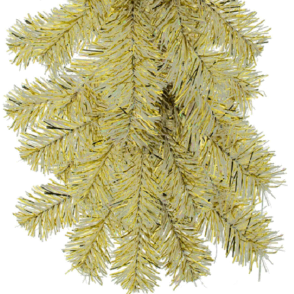 Gold & Silver Tinsel Christmas Garland - Lee Display