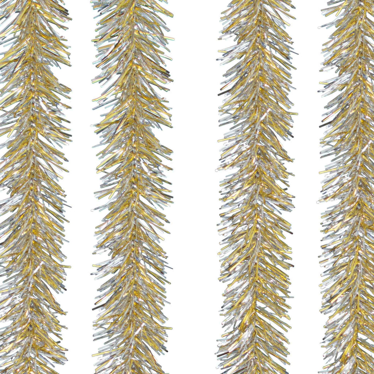 Gold & Silver Tinsel Garland - Lee Display