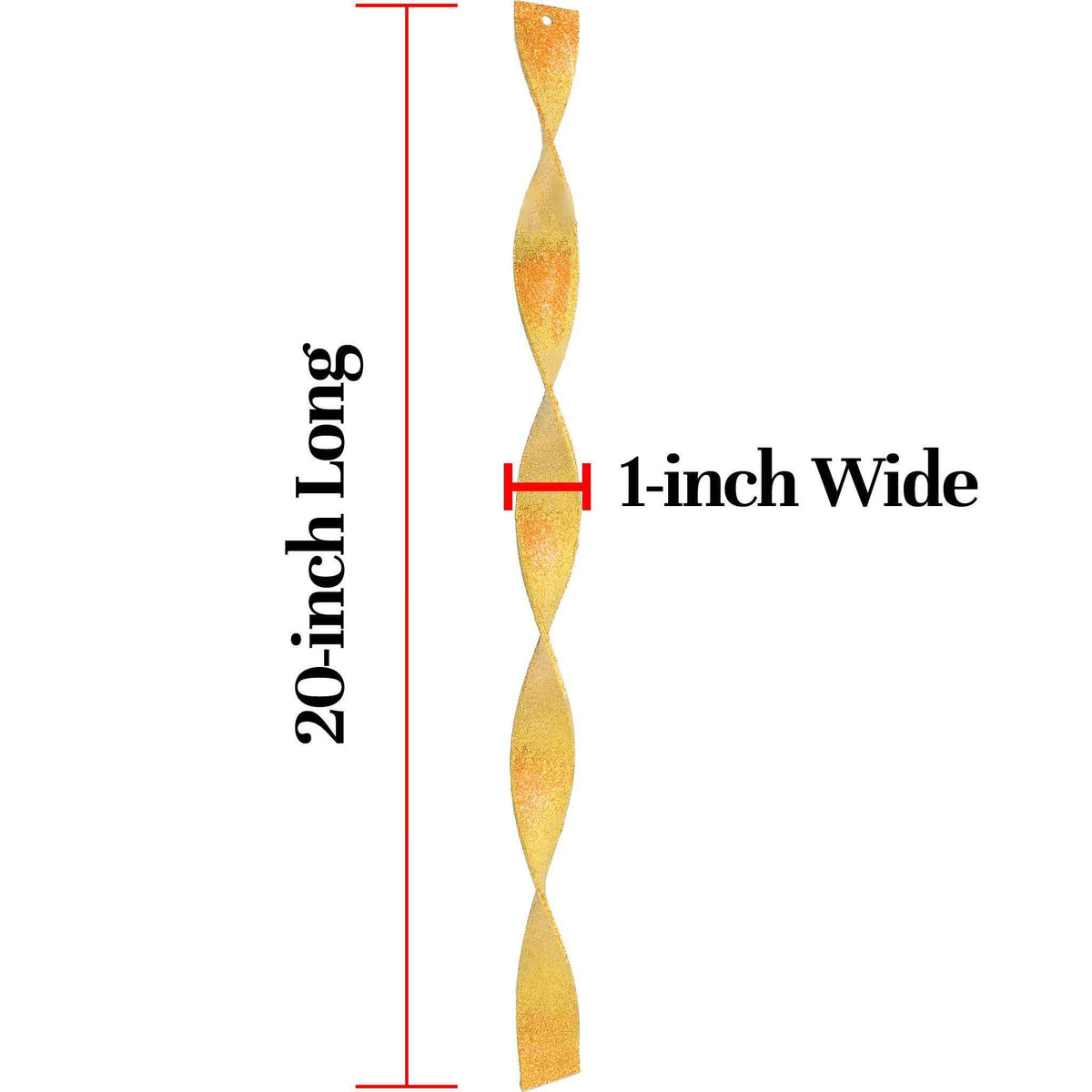 Gold Glitter Icicle Finials - Lee Display