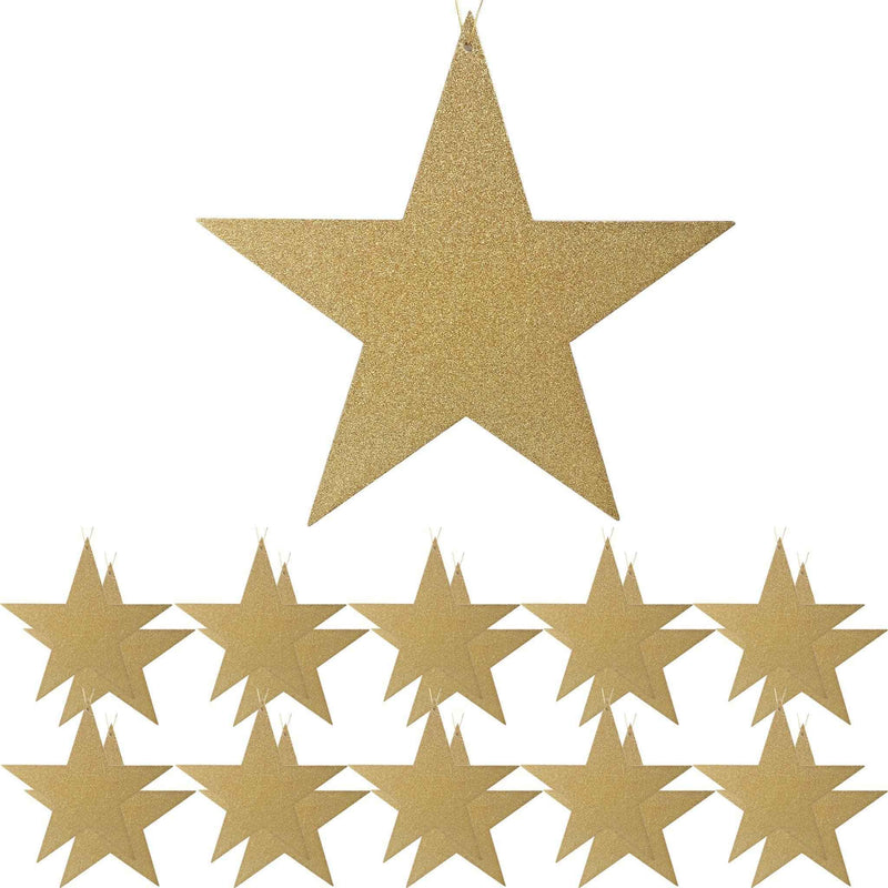 Gold Glittered Stars - Lee Display