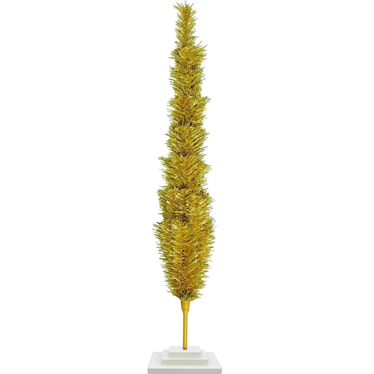 Gold Tinsel Christmas Tree - Lee Display