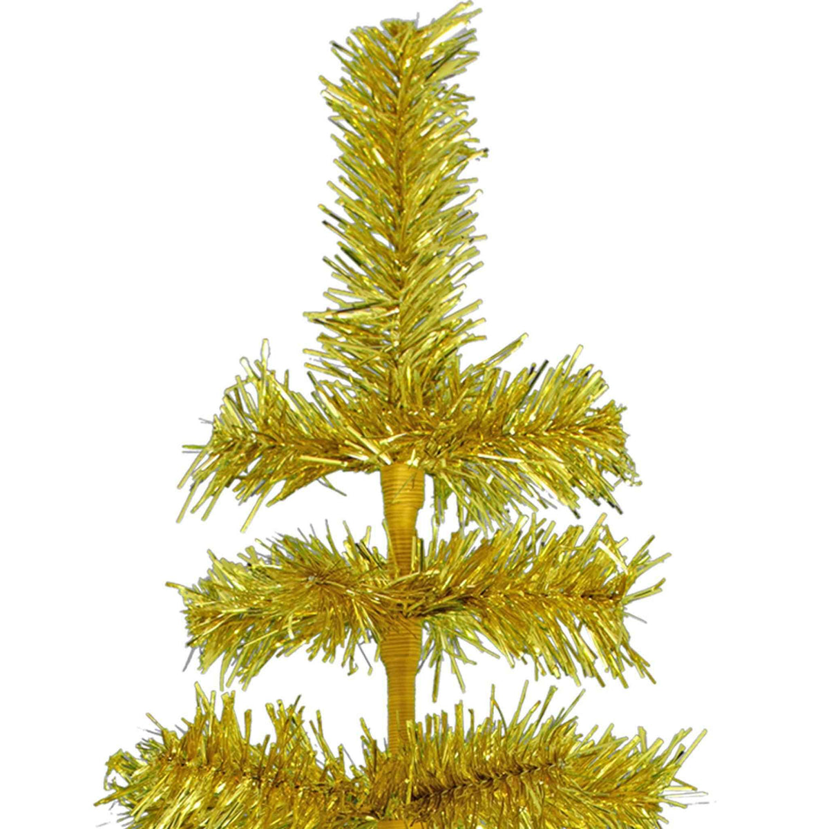 Gold Tinsel Christmas Tree - Lee Display