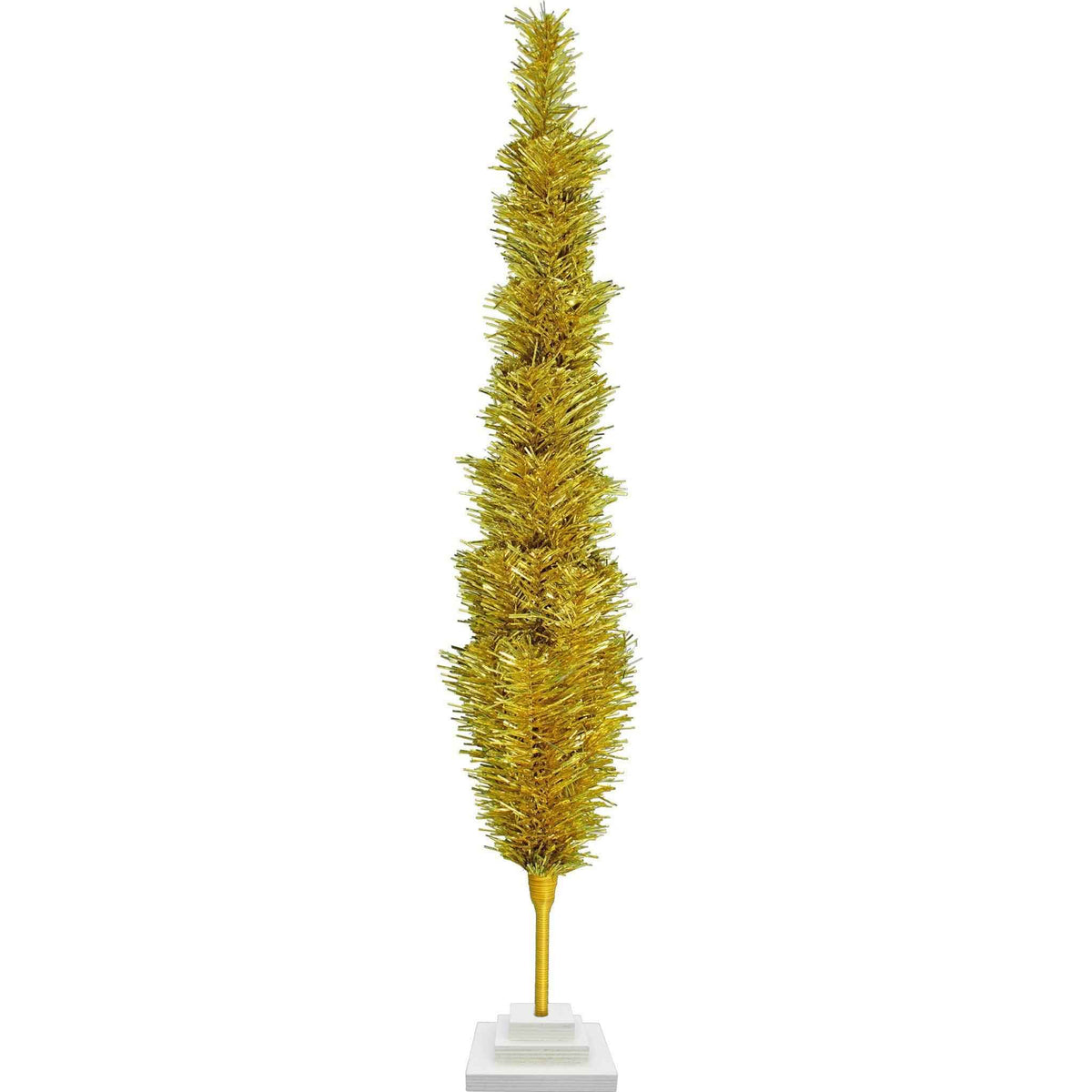 Gold Tinsel Christmas Tree - Lee Display