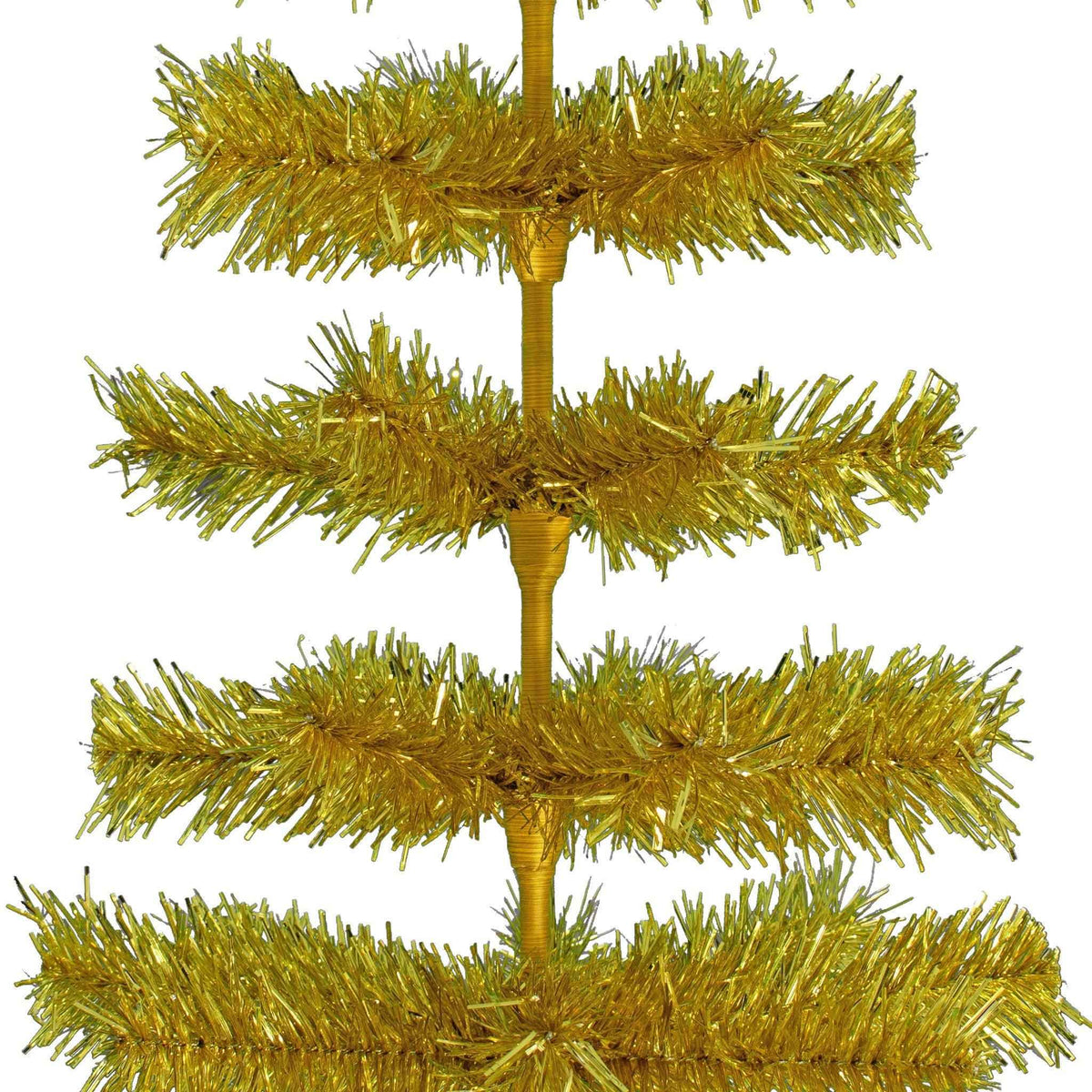 Gold Tinsel Christmas Tree - Lee Display