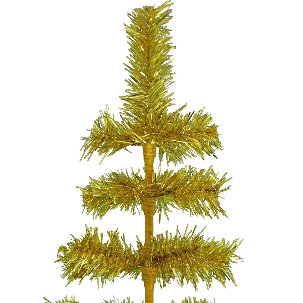 Gold Tinsel Christmas Tree - Lee Display