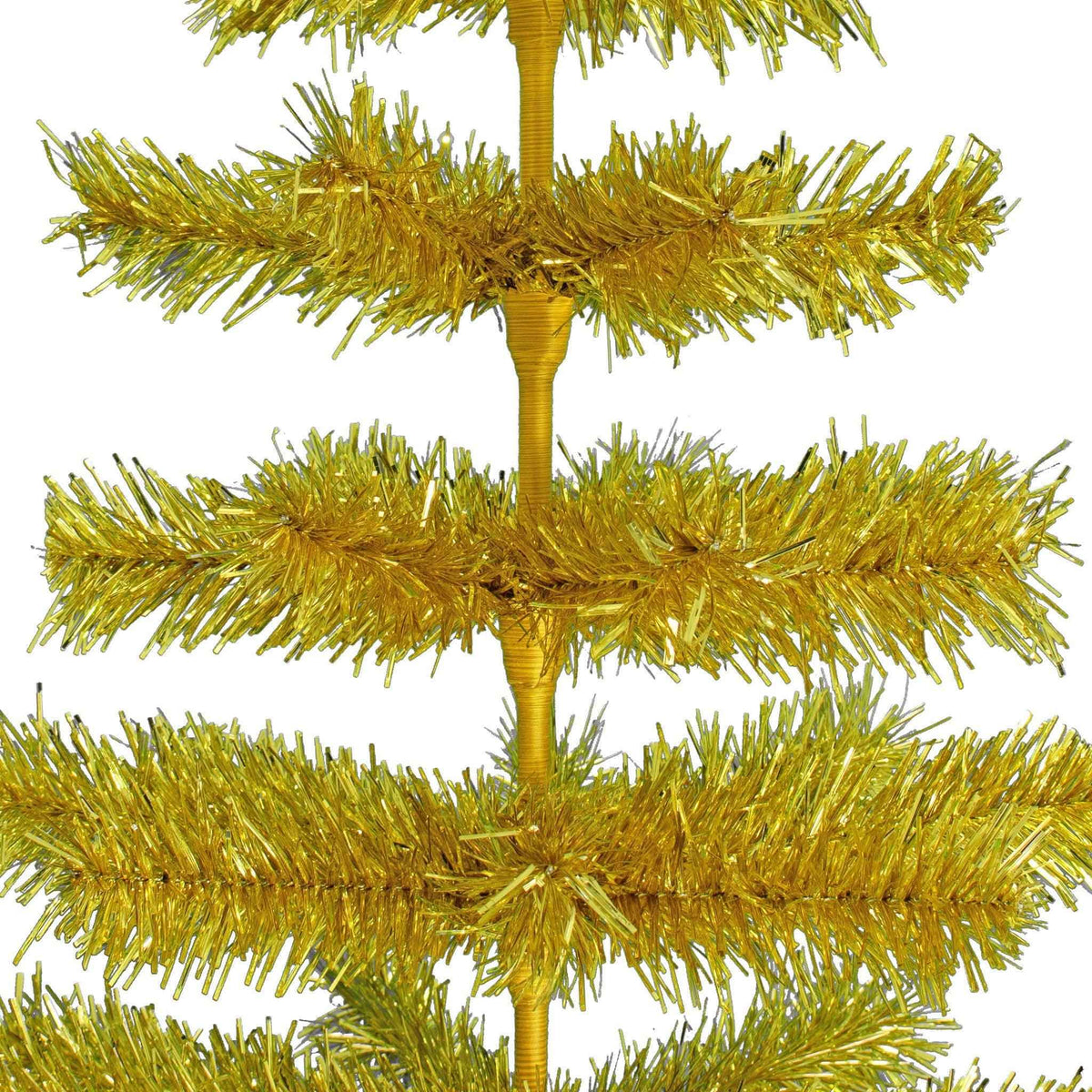 Gold Tinsel Christmas Tree - Lee Display