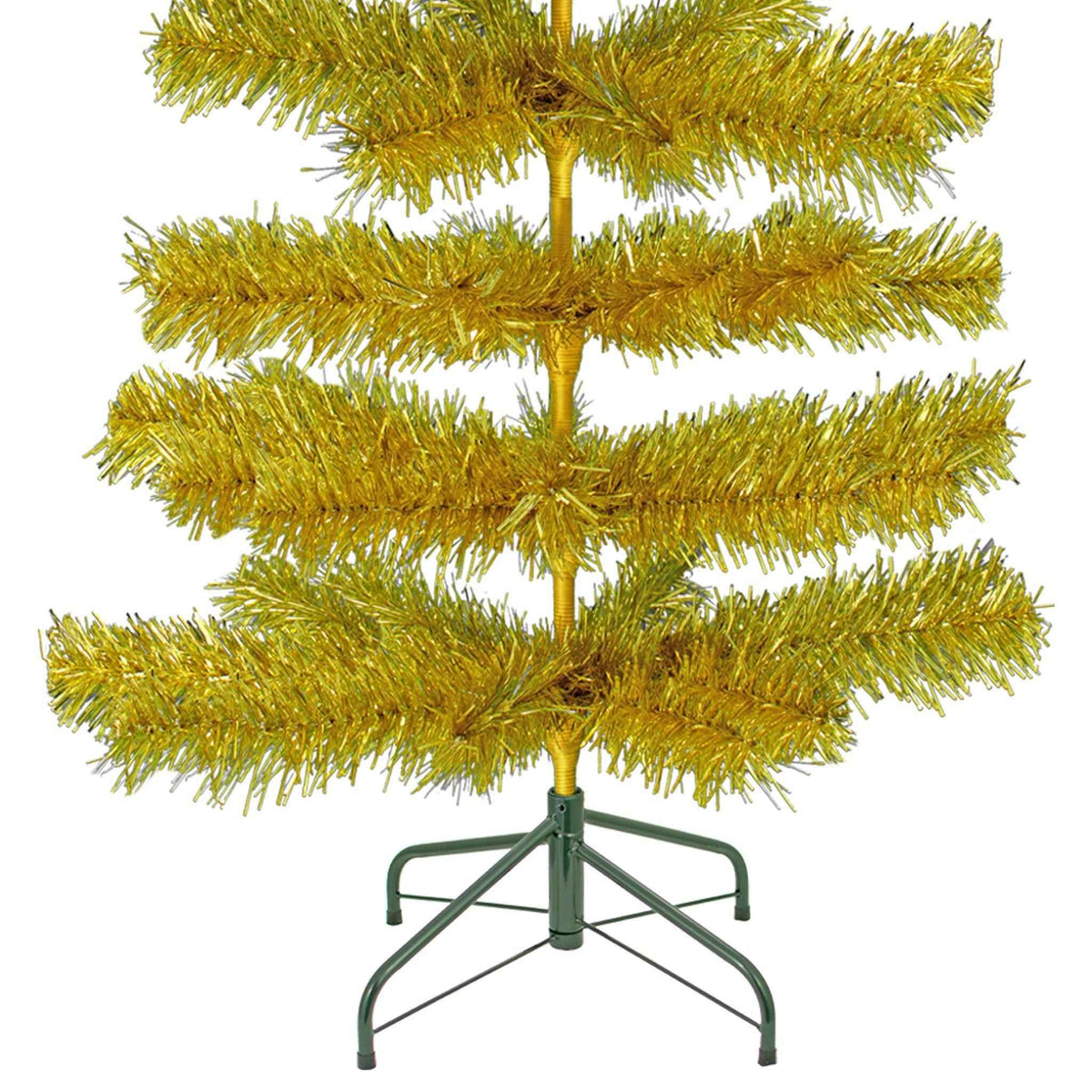 Gold Tinsel Christmas Tree - Lee Display