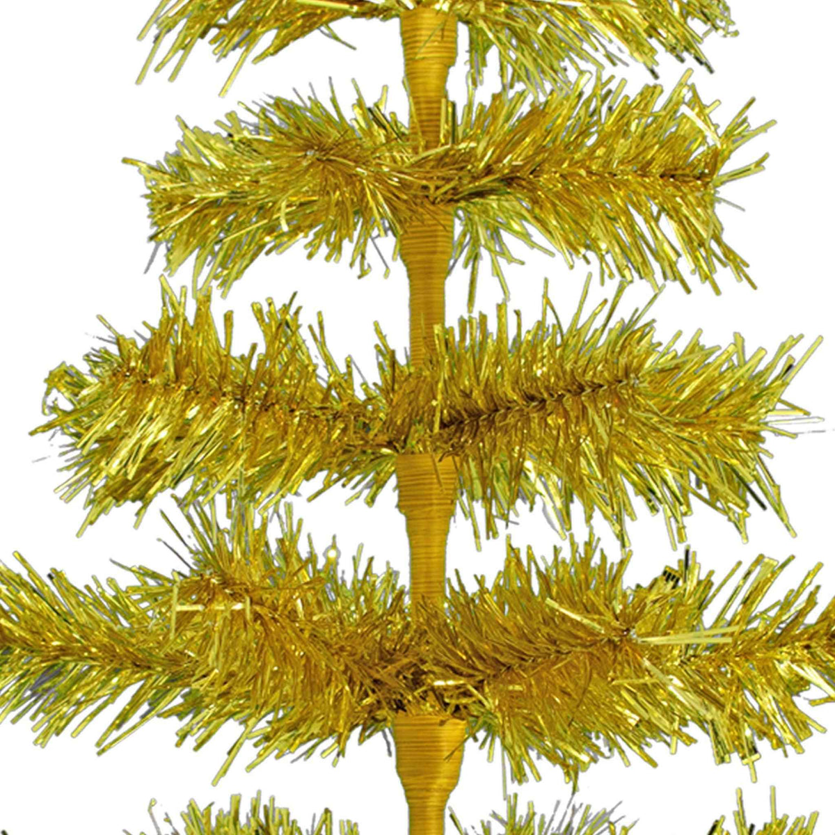 Gold Tinsel Christmas Tree - Lee Display