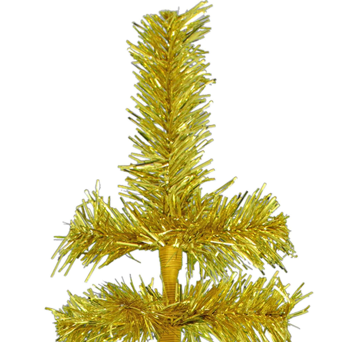 Gold Tinsel Christmas Tree - Lee Display
