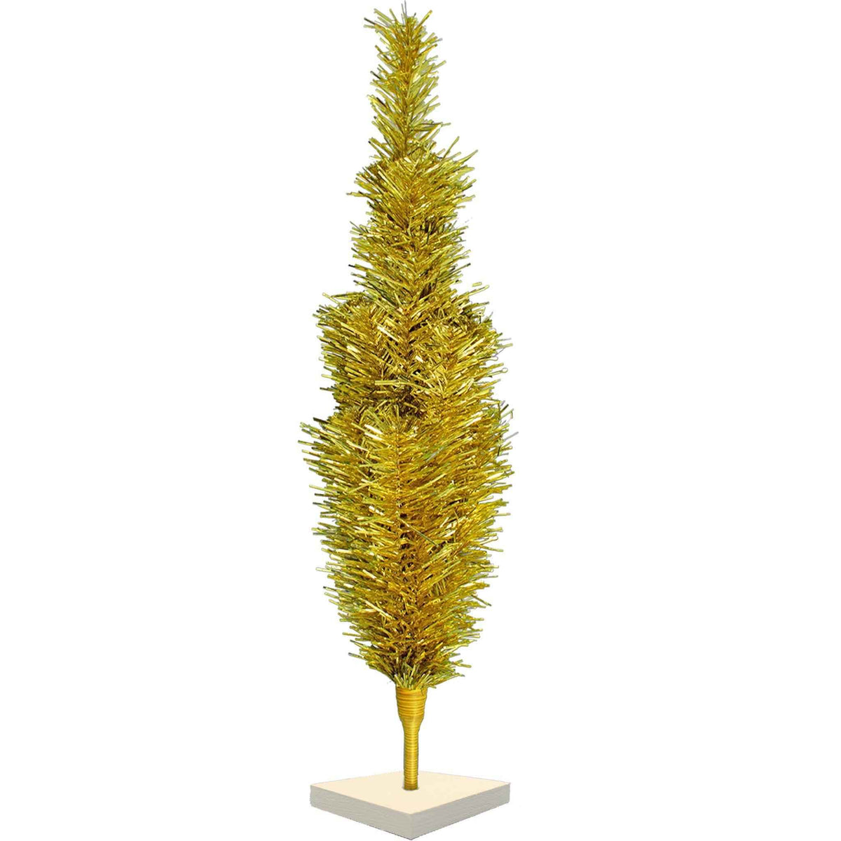 Gold Tinsel Christmas Tree - Lee Display