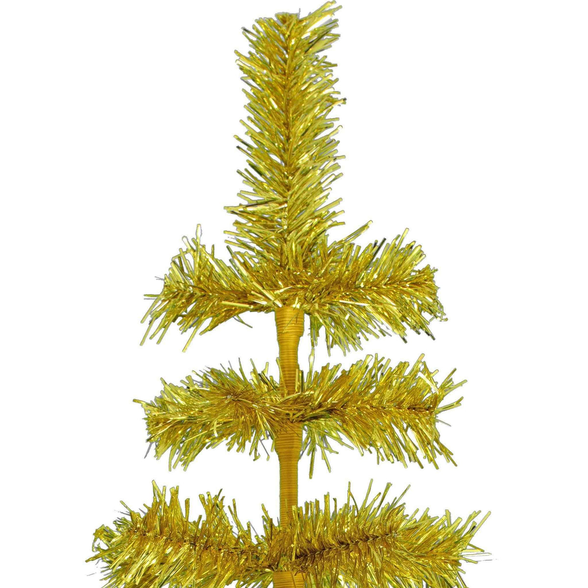 Gold Tinsel Christmas Tree - Lee Display