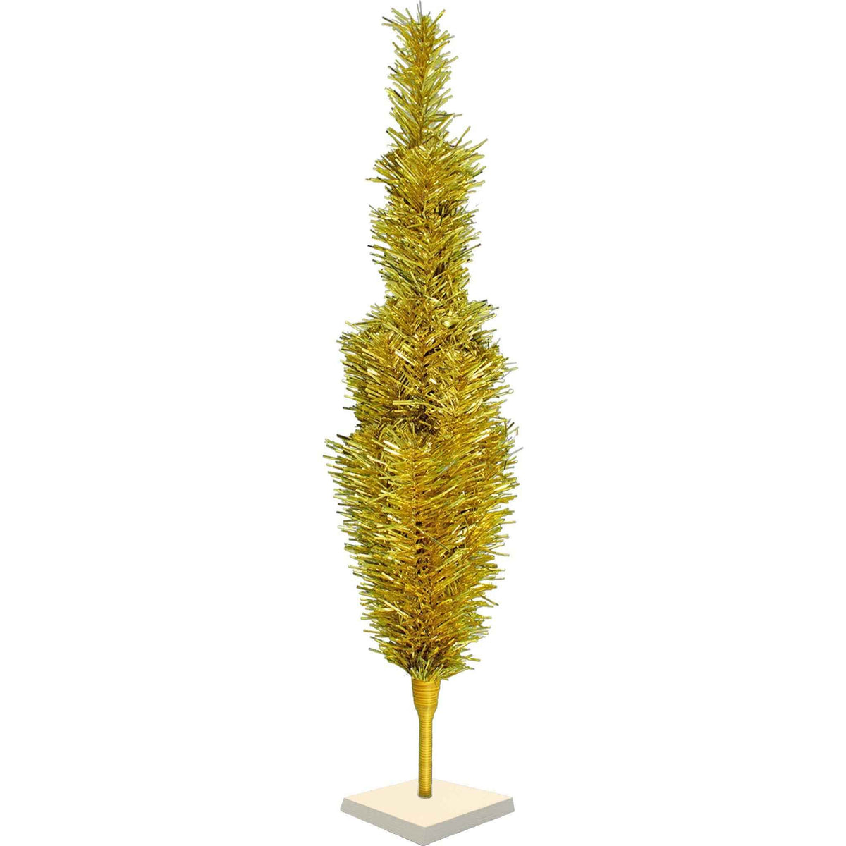 Gold Tinsel Christmas Tree - Lee Display