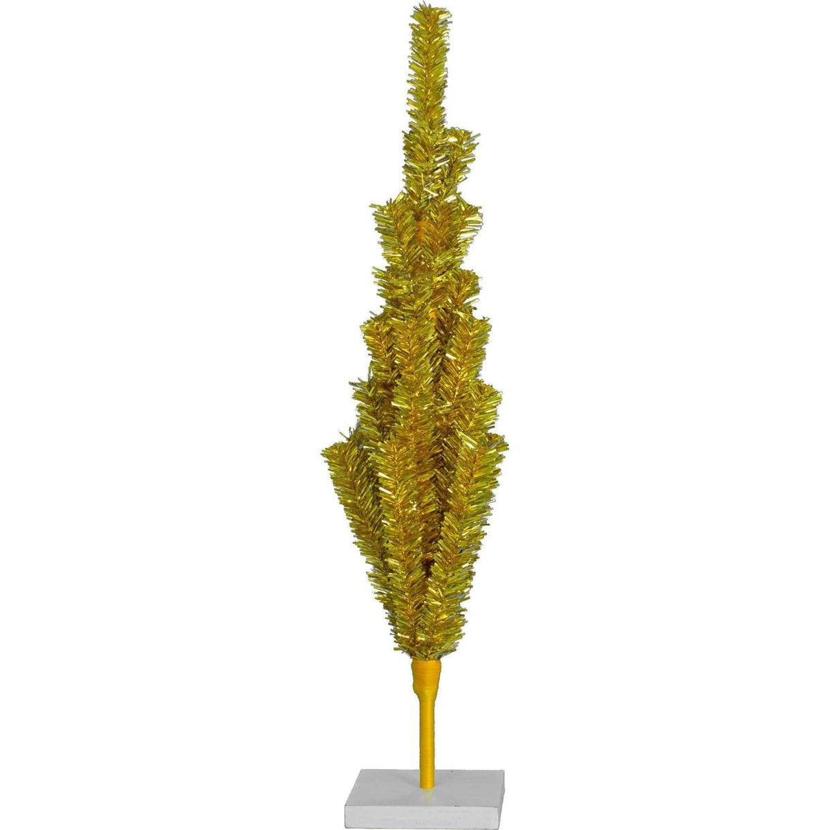 Gold Tinsel Tree with 1in Thin Brush - Lee Display