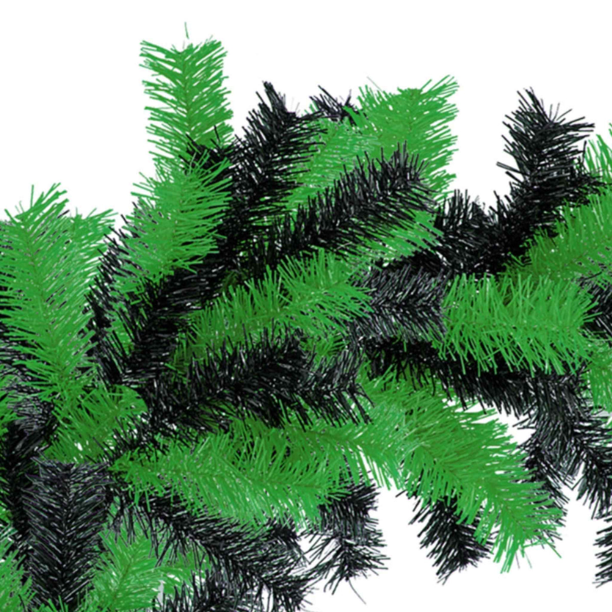 Green and Black Tinsel Christmas Wreaths - Lee Display