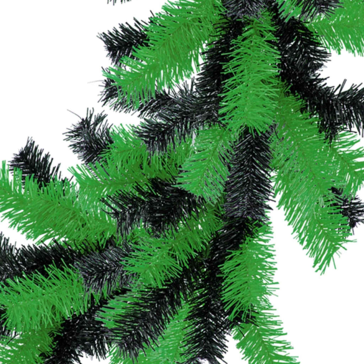 Green and Black Tinsel Christmas Wreaths - Lee Display