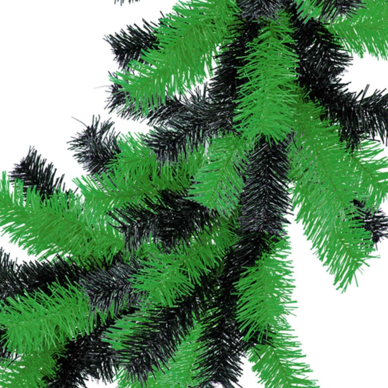 Green and Black Tinsel Christmas Wreaths - Lee Display