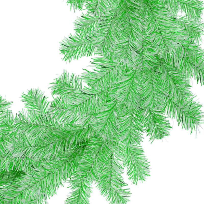 Green and White Tinsel Christmas Wreaths - Lee Display