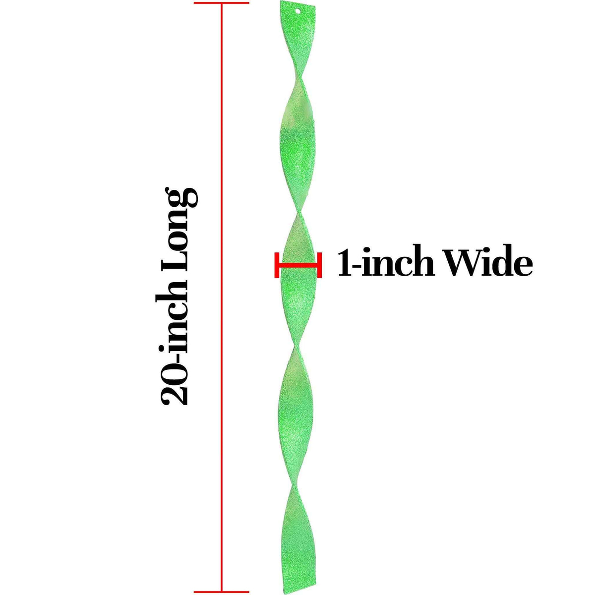 Green Glitter Icicle Finials - Lee Display