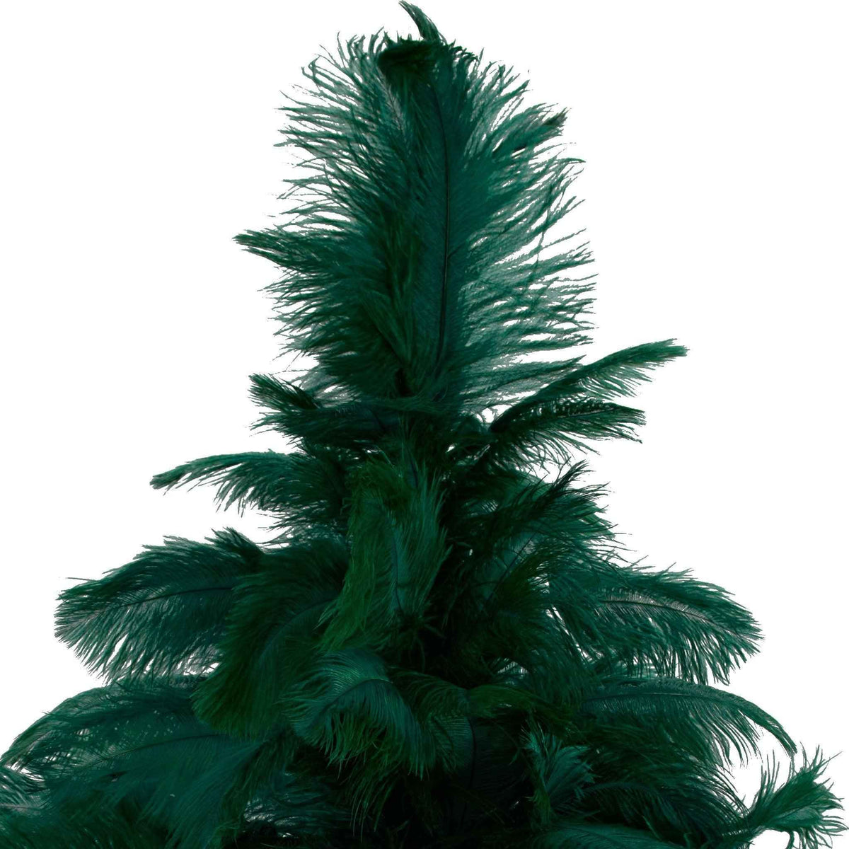 Green Ostrich Feather Christmas Tree - Lee Display