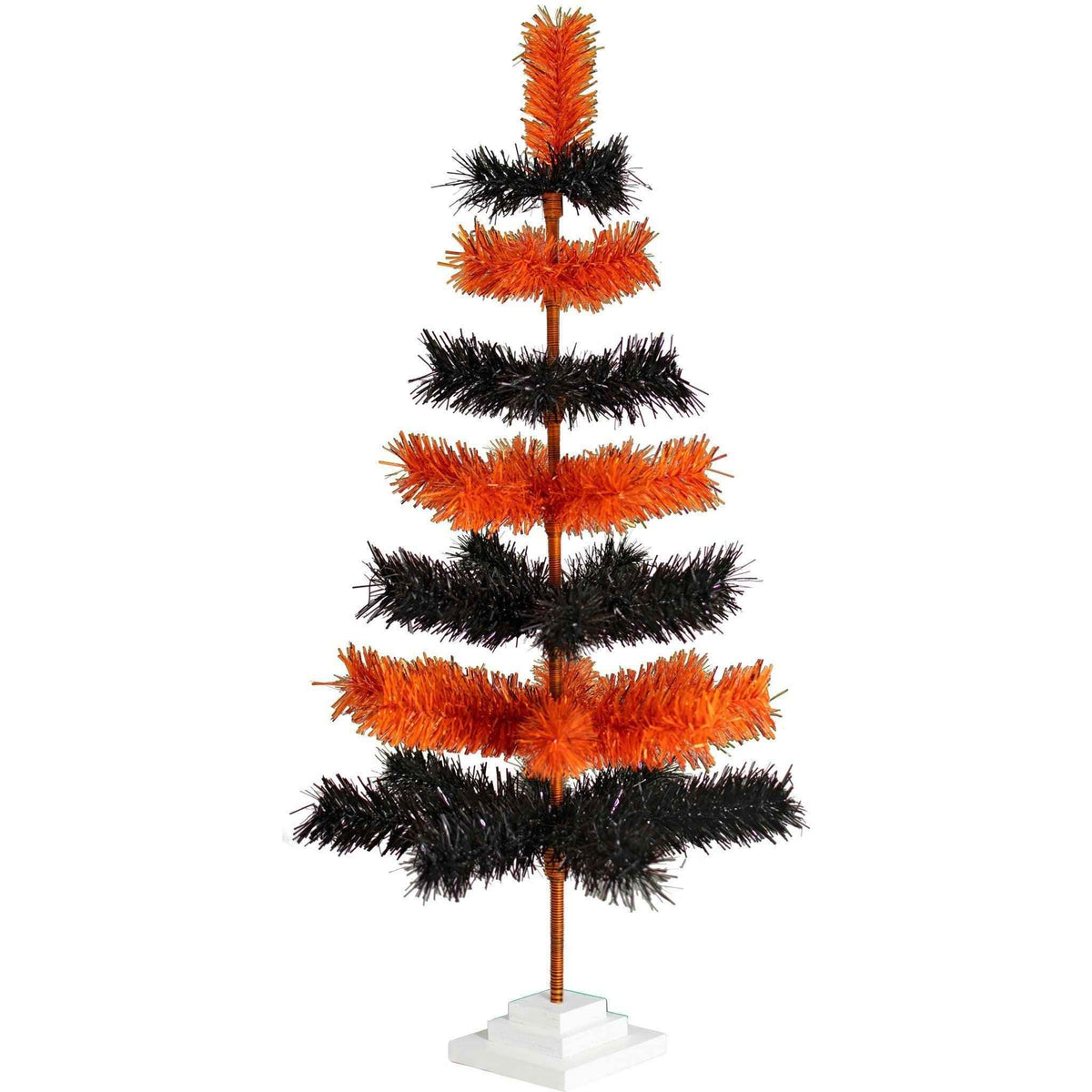 Halloween Layered Tinsel Christmas Tree - Lee Display