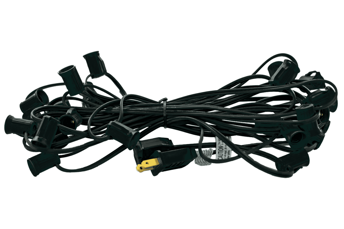 Halloween Orange & Black Outdoor String Lights - Lee Display