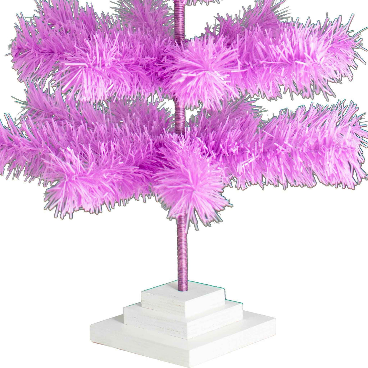 Lavender Tinsel Christmas Tree - Lee Display