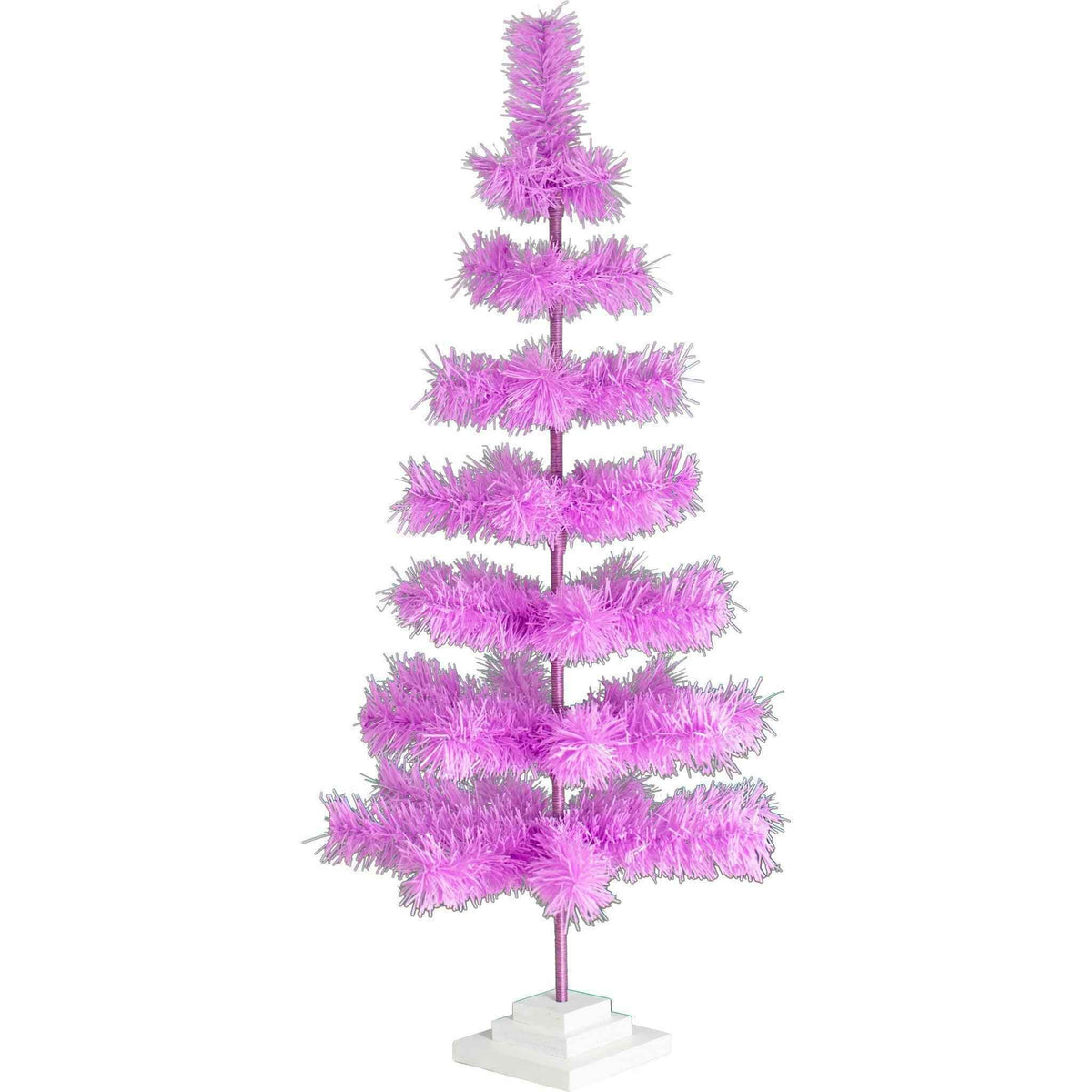 Lavender Tinsel Christmas Tree - Lee Display