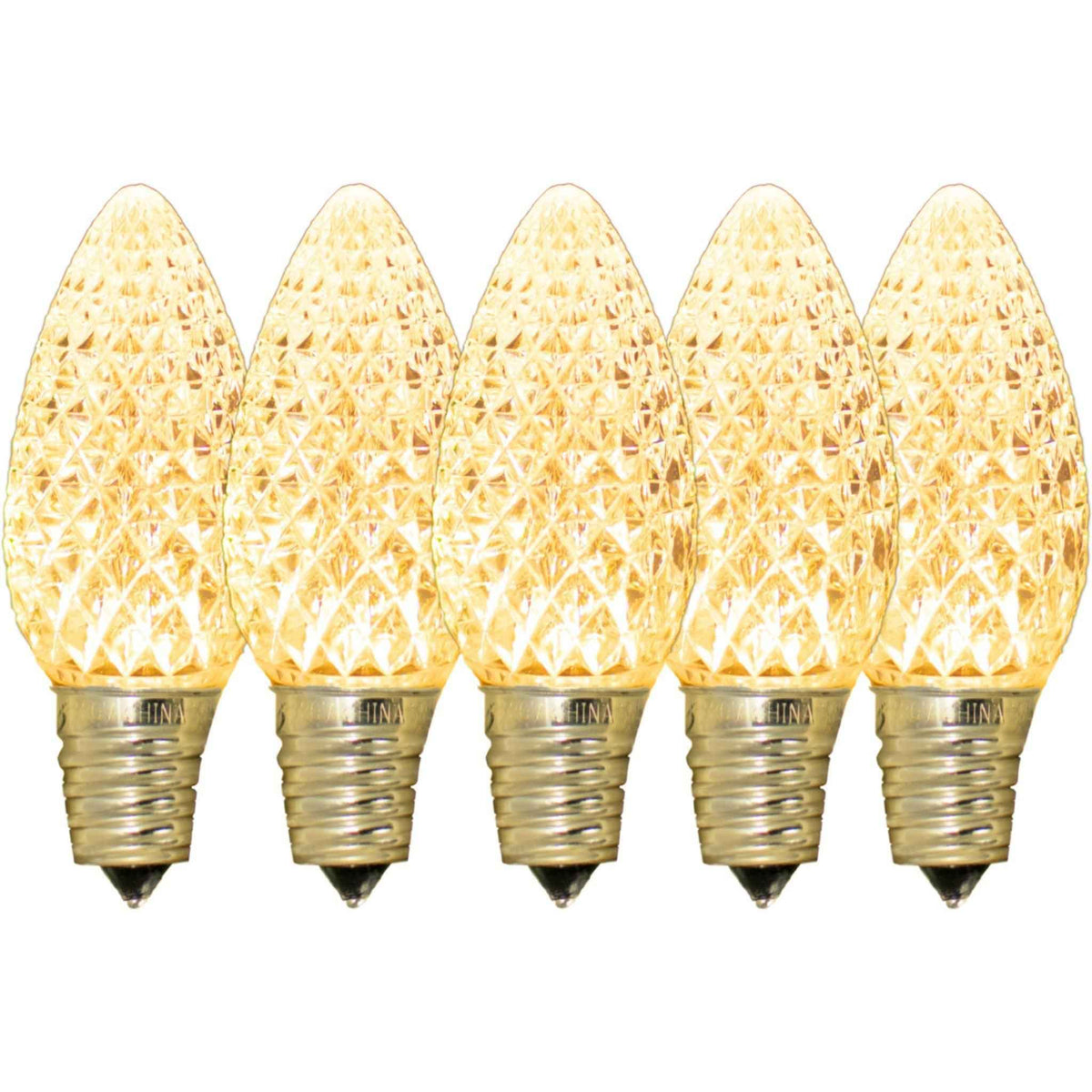 LED Faceted Clear Light Bulbs - Lee Display
