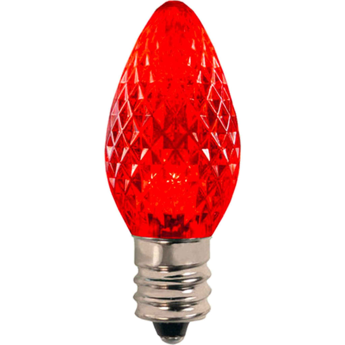 LED Faceted Red Light Bulbs - Lee Display