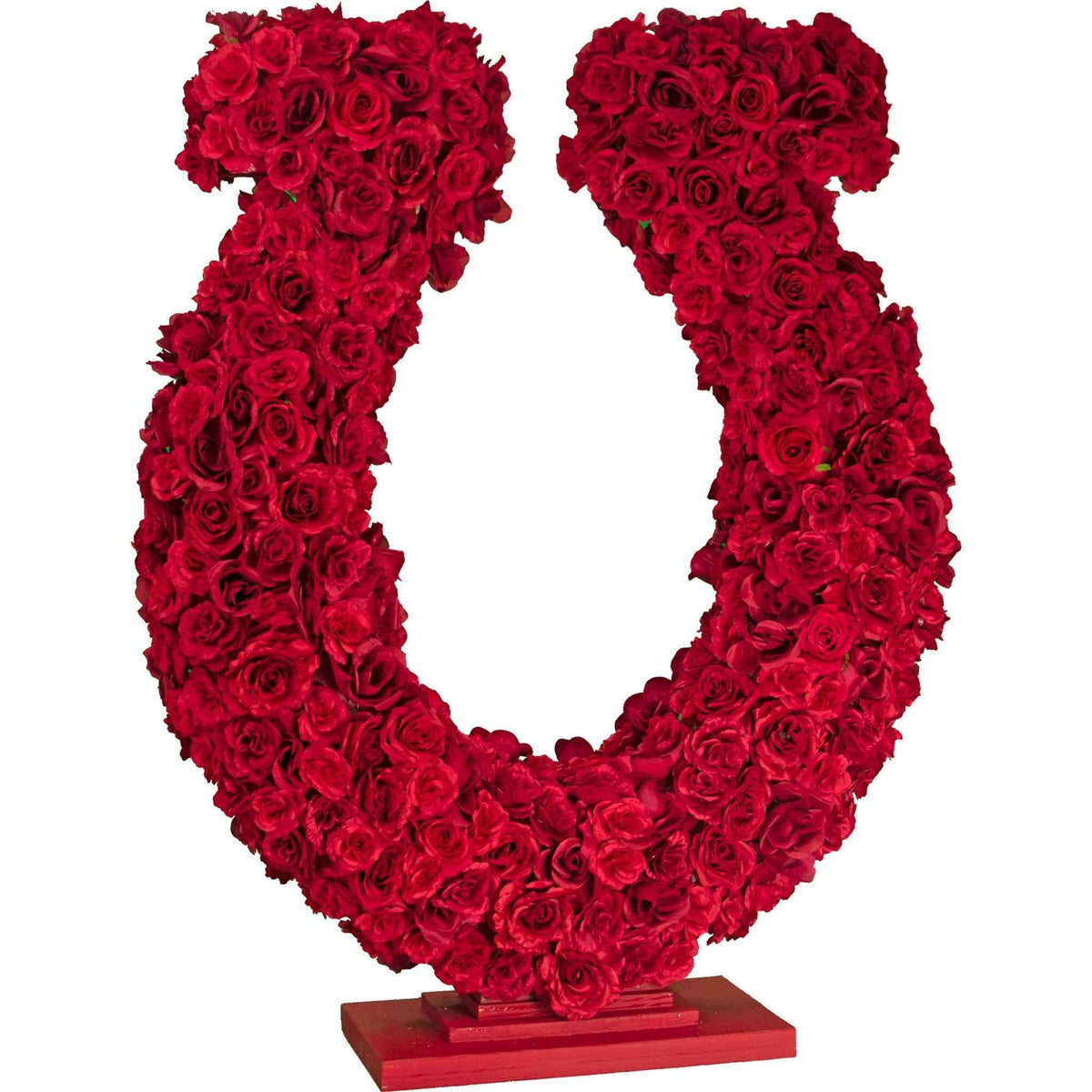 Lucky Rose Petal Horseshoe Centerpiece - Lee Display