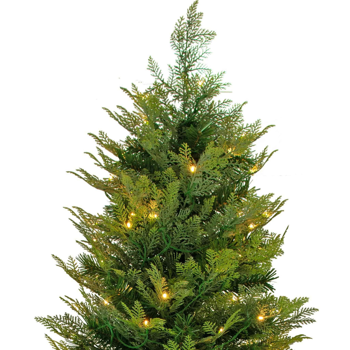 Luxe Christmas Pre-Lit Leyland Cypress Tree - Lee Display